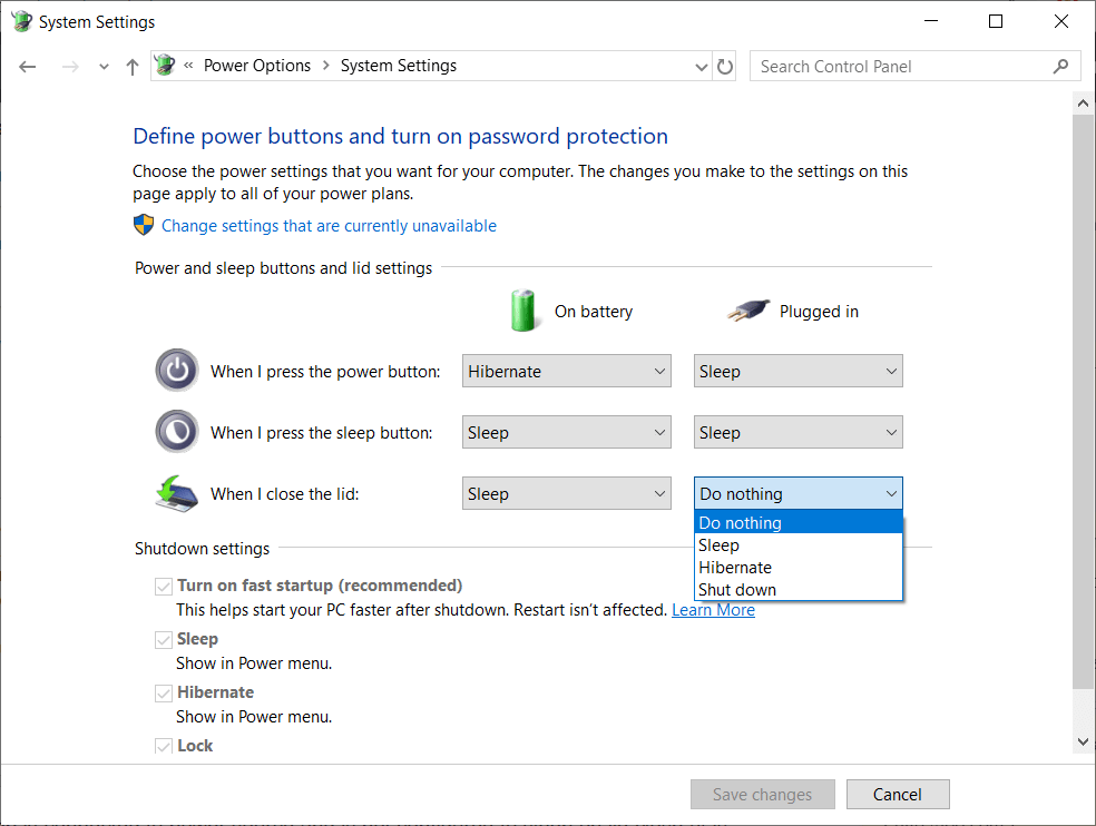 How to lock (not sleep) a Windows 10 laptop on lid close? - Super User