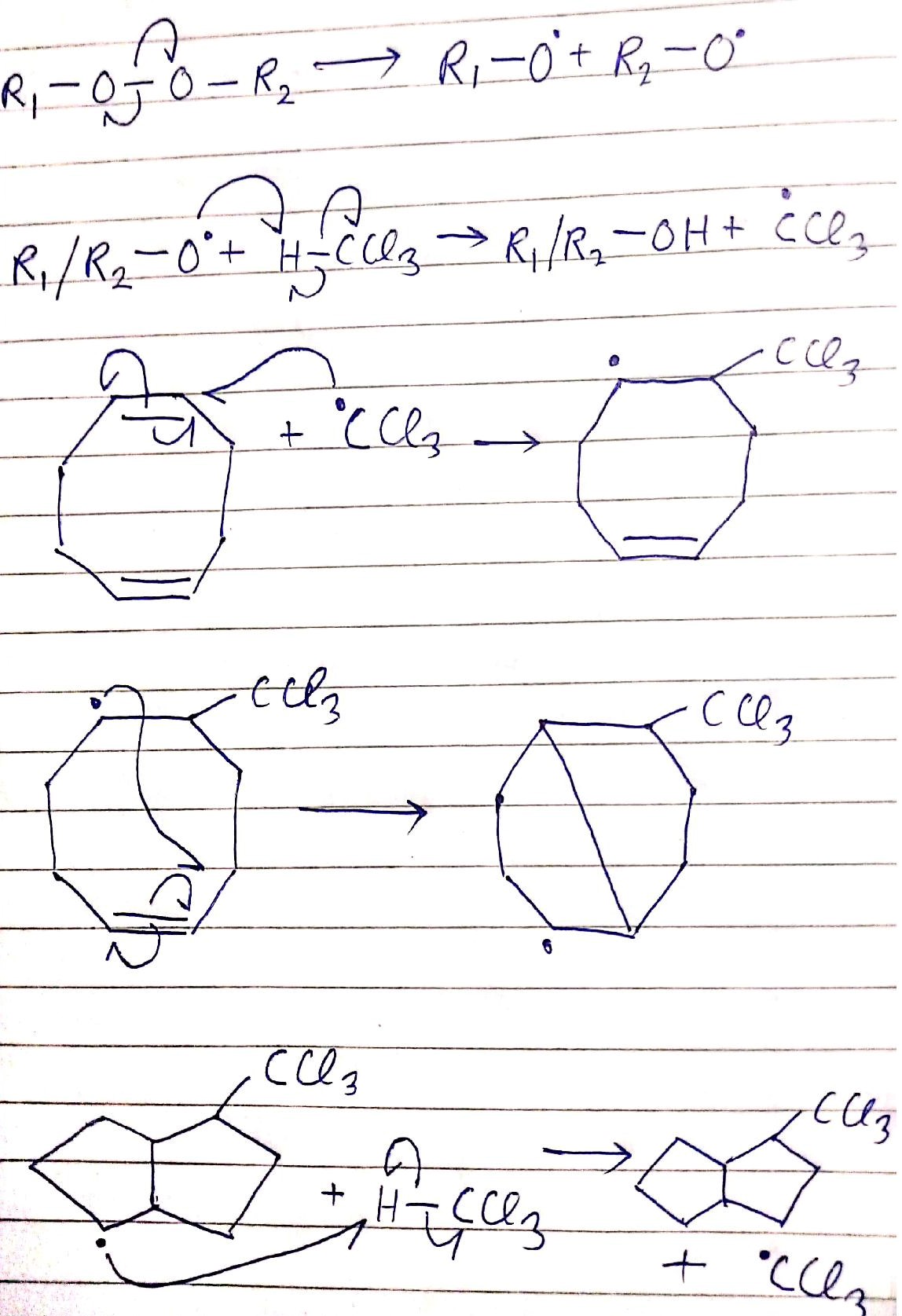 organic chemistry Mechanism for the ring contraction Chemistry