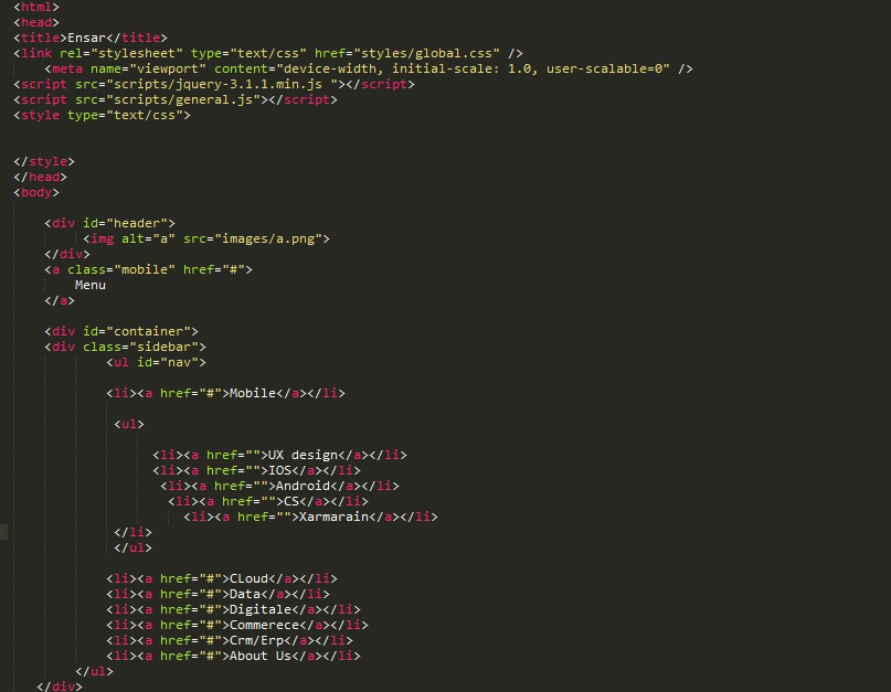 html how to create a drop down menu in sidebar in html5 CSS3 Stack Overflow