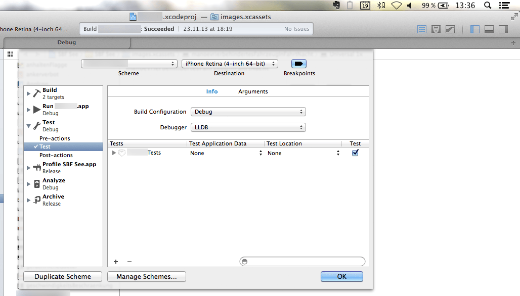 ios How do I automatically perform unit tests on each "build and run