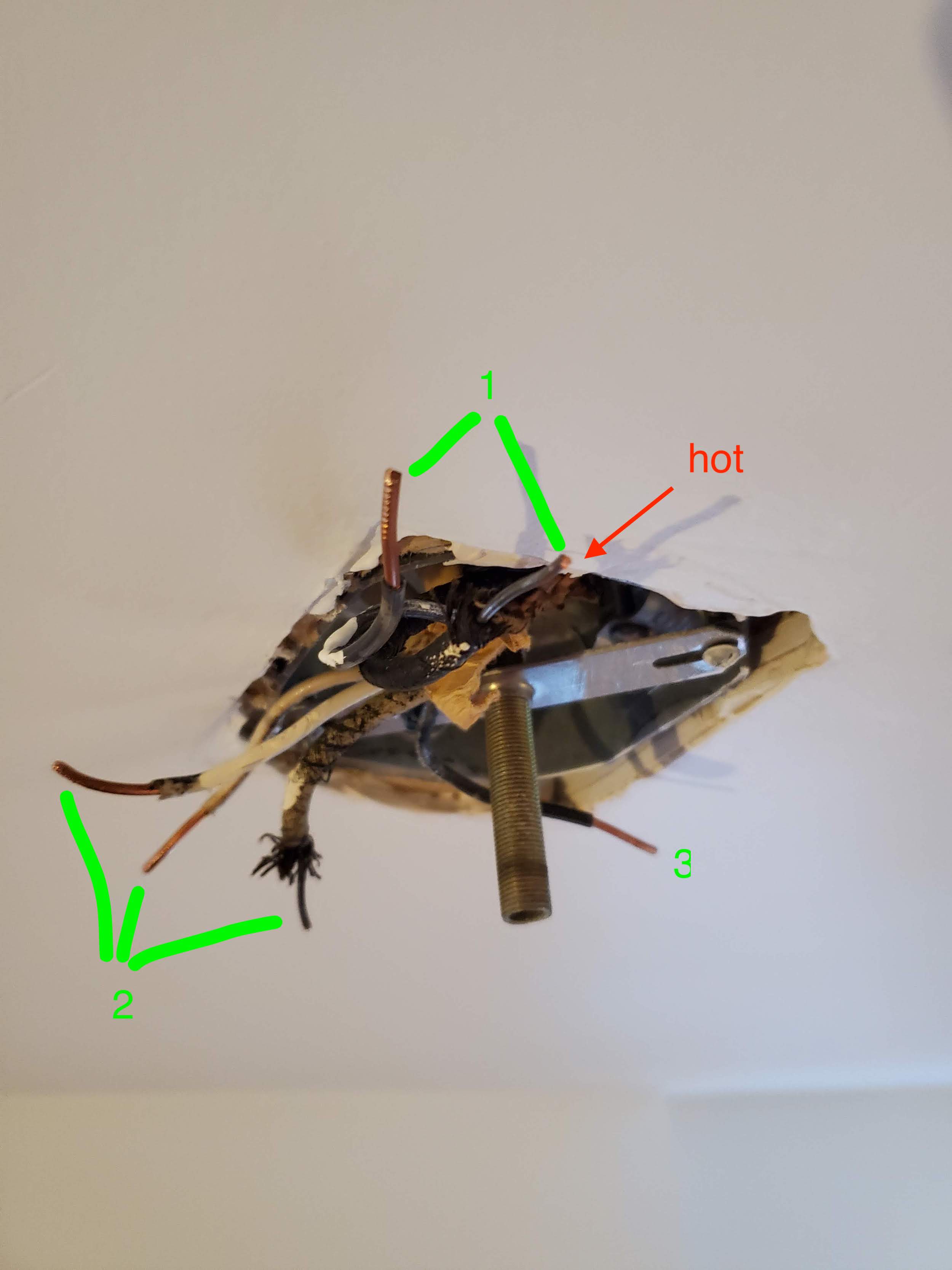 electrical - Help with wiring ceiling light - Home Improvement Stack