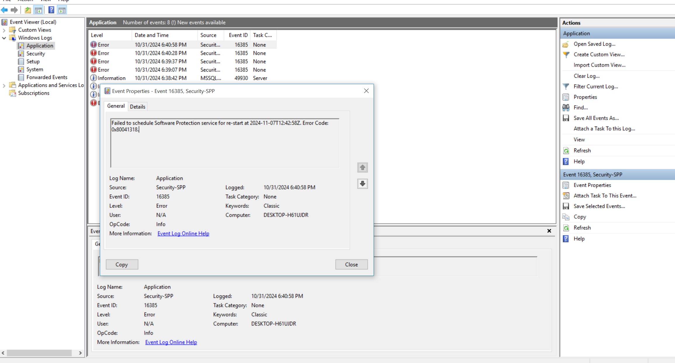 c Exclusive access could not be obtained because the database is in