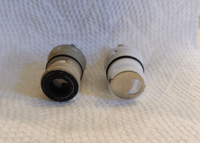 plumbing Glacier Bay two handle bathroom faucet still leaks after