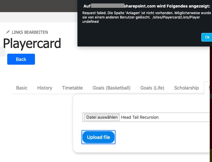 Add file to SharePoint list item column using JavaScript SharePoint