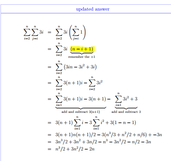 Double Summation Simplification (Simple) Mathematics Stack Exchange