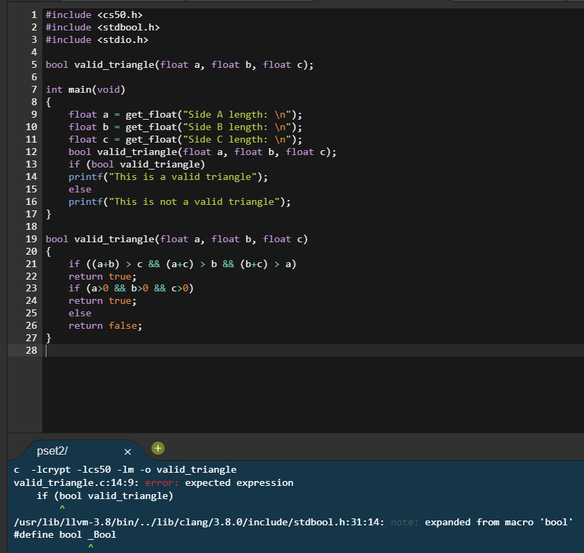 c What does 'note expanded from macro 'bool' define bool _Bool