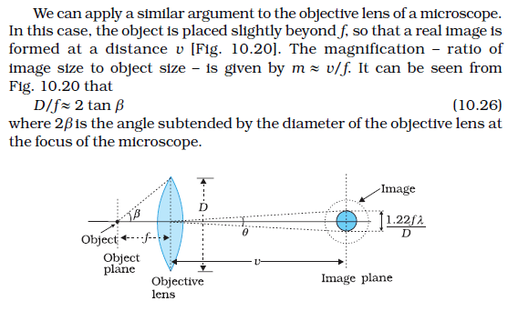 optics - Resolving power of microscope - Physics Stack Exchange