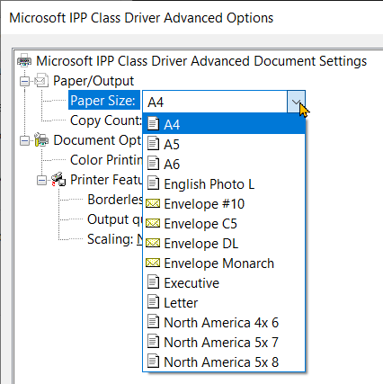 printing - How to add paper formats to Windows 10 printer? - Super User