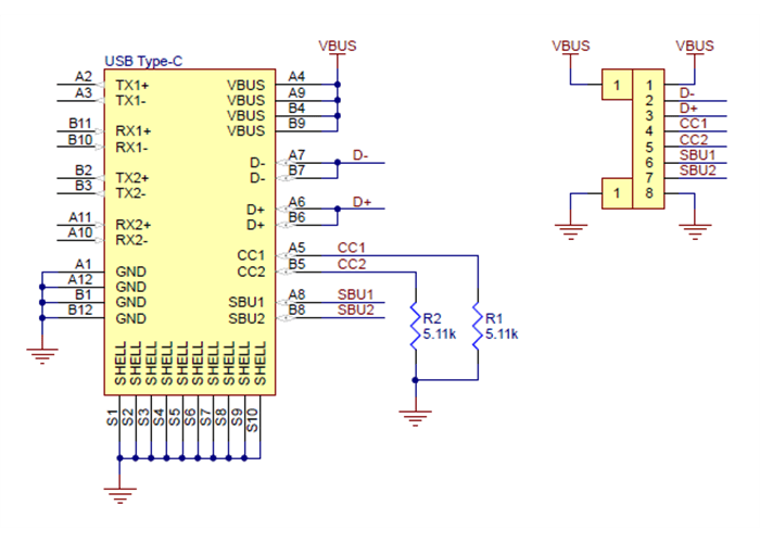 serial - USB-C to USB-A 3.0 and USB-C for charging 20V - Electrical