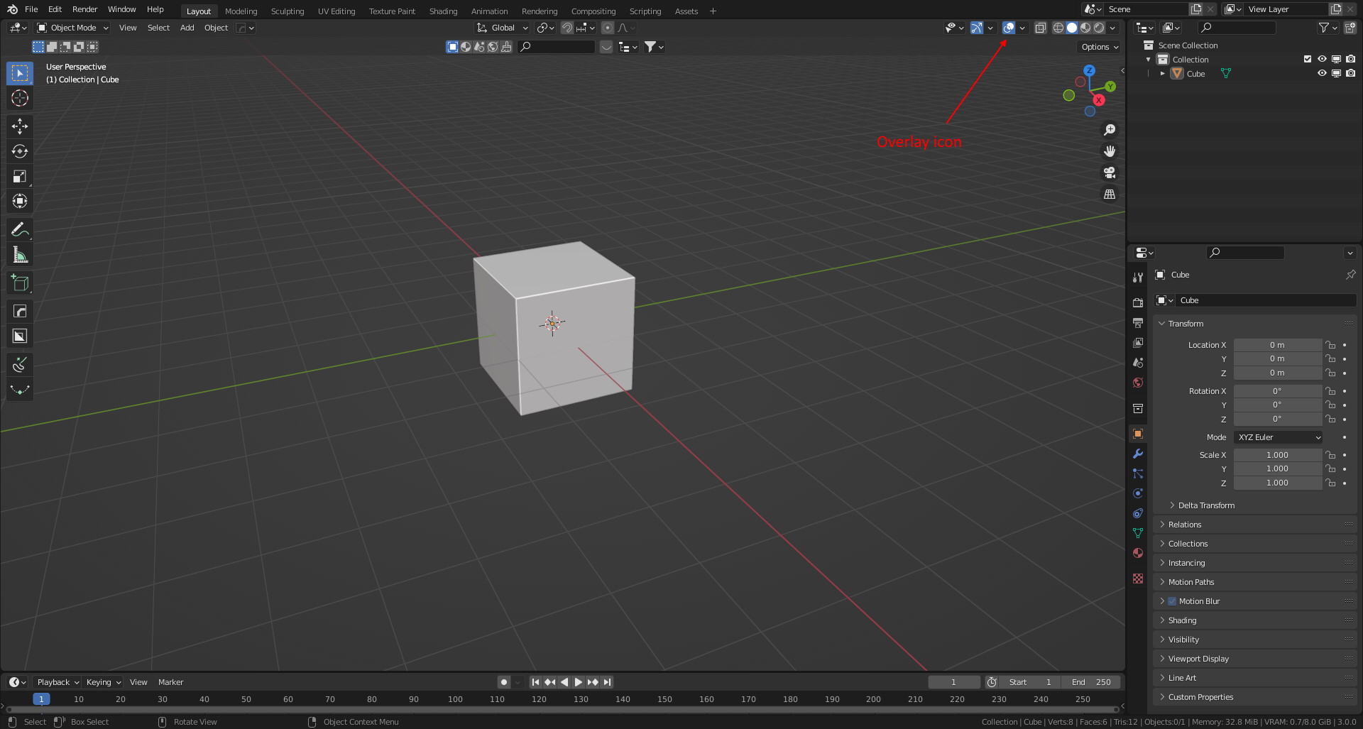 customization I can't select objects when I deactivate overlays