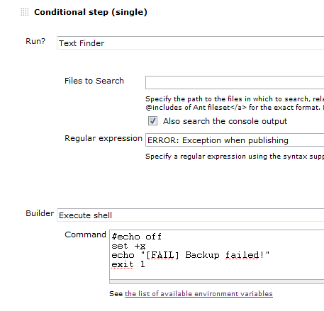 How to mark the build as failure after SSH timeout in Jenkins 