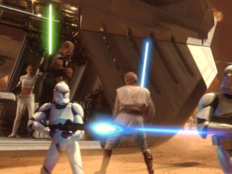 star wars Why did the clones' blaster color change? Science Fiction