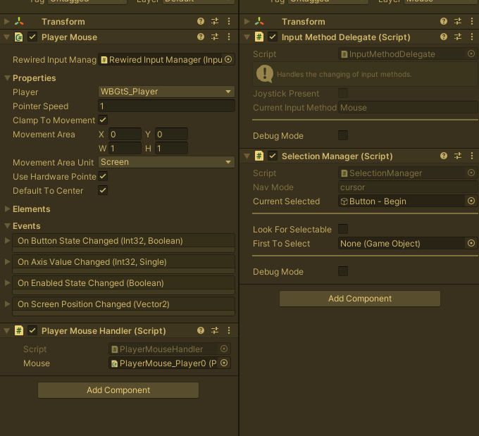 unity game engine How to seemlessly switch between cursor and