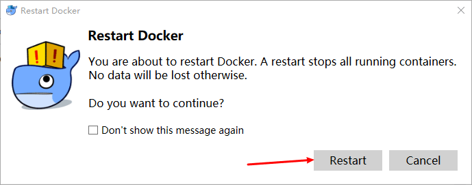 How to restart docker for windows process in powershell? - Stack Overflow