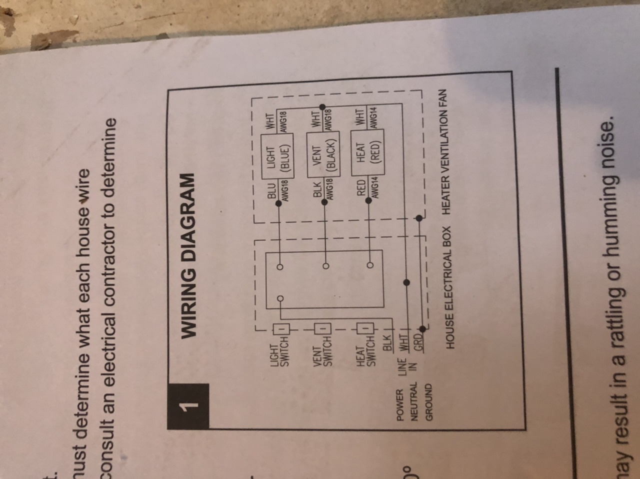 electrical How to install a utilitech heater ventilation fan with