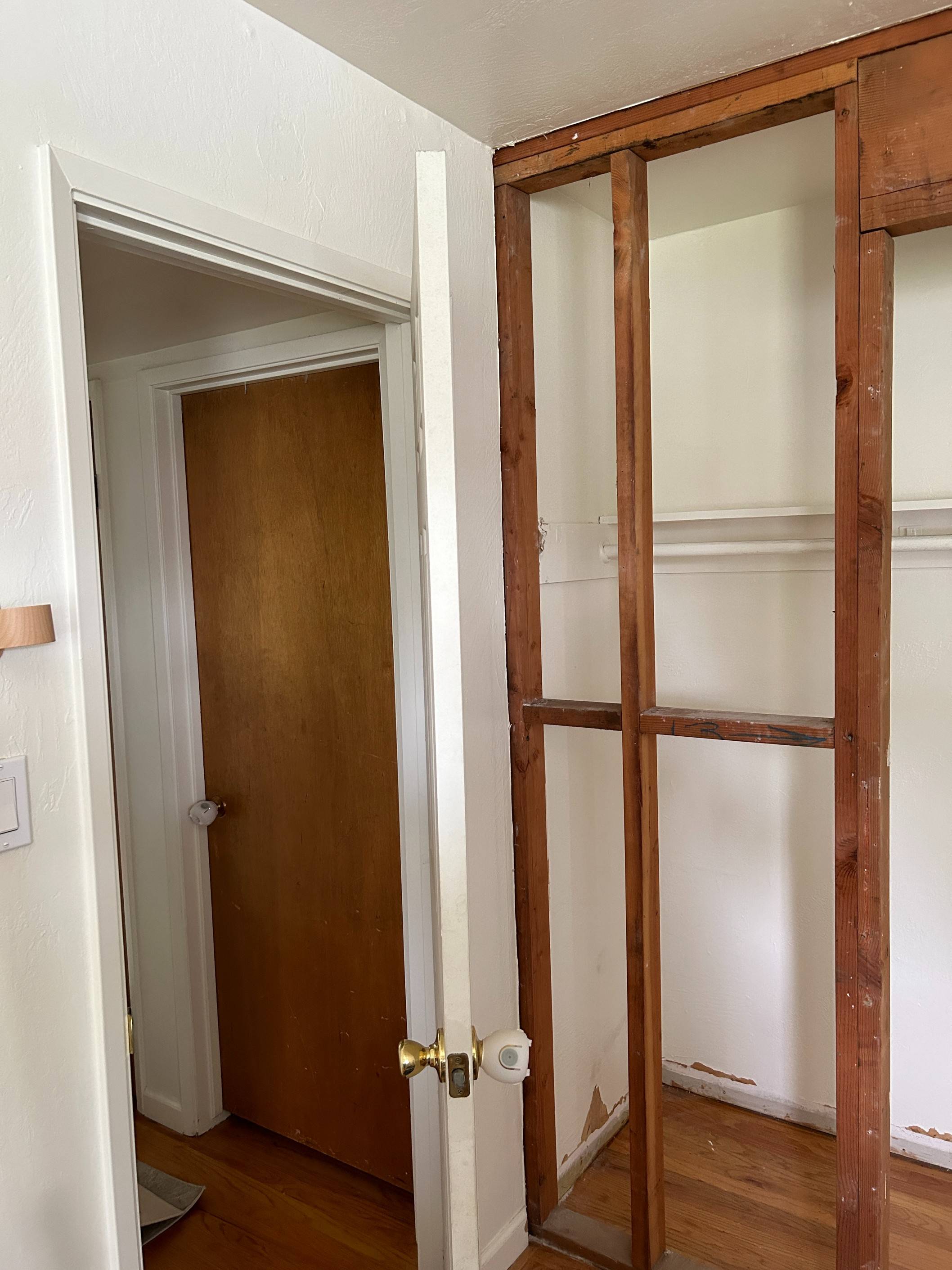 load bearing wall above closet? Home Improvement Stack Exchange