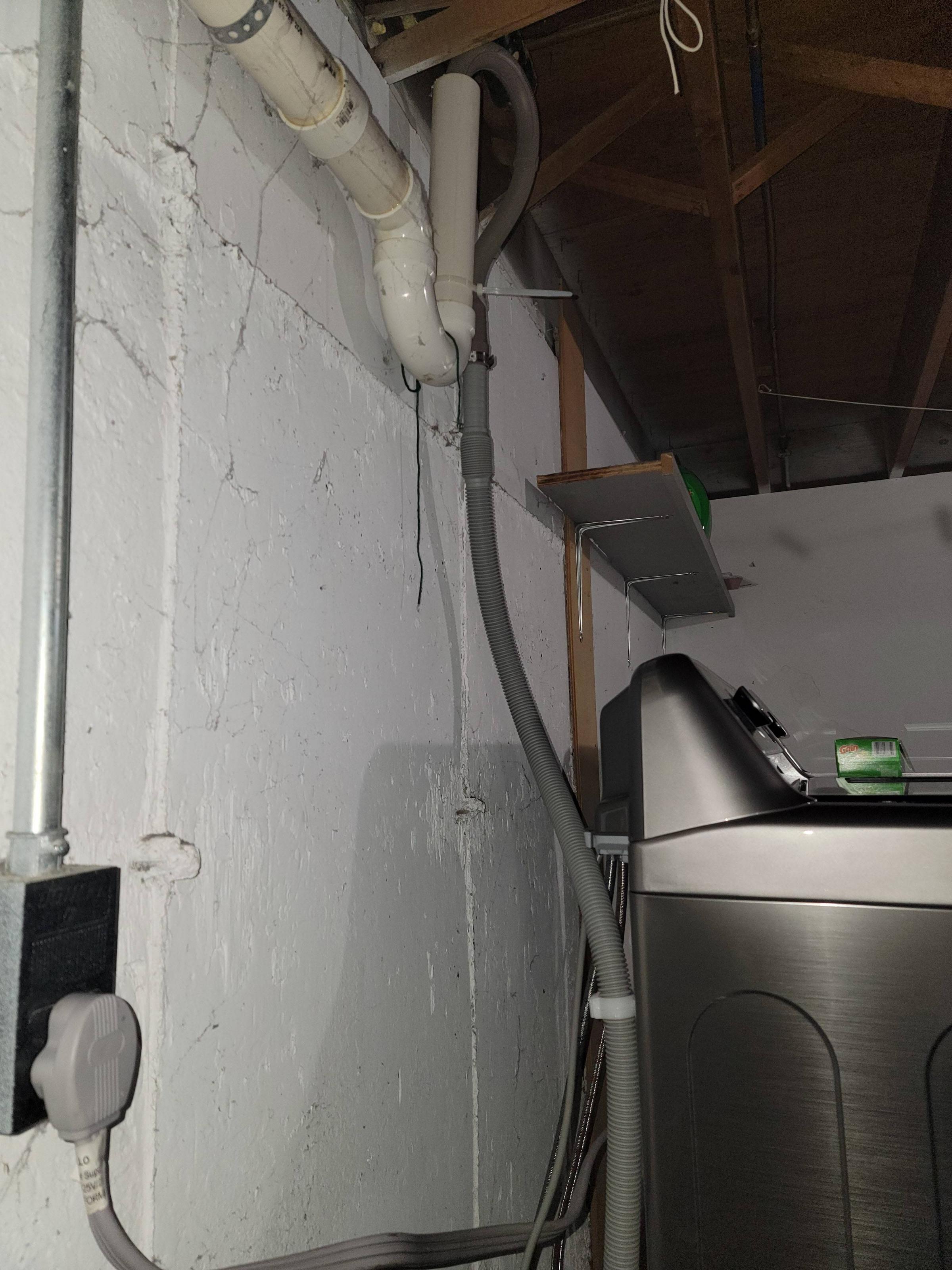 pipe Washing machine drain hose too long? Home Improvement Stack