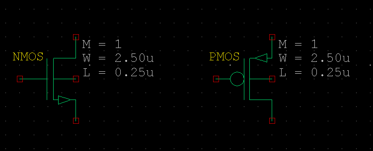 schematics - Why does CircuitLab have the MOSFET symbols it has