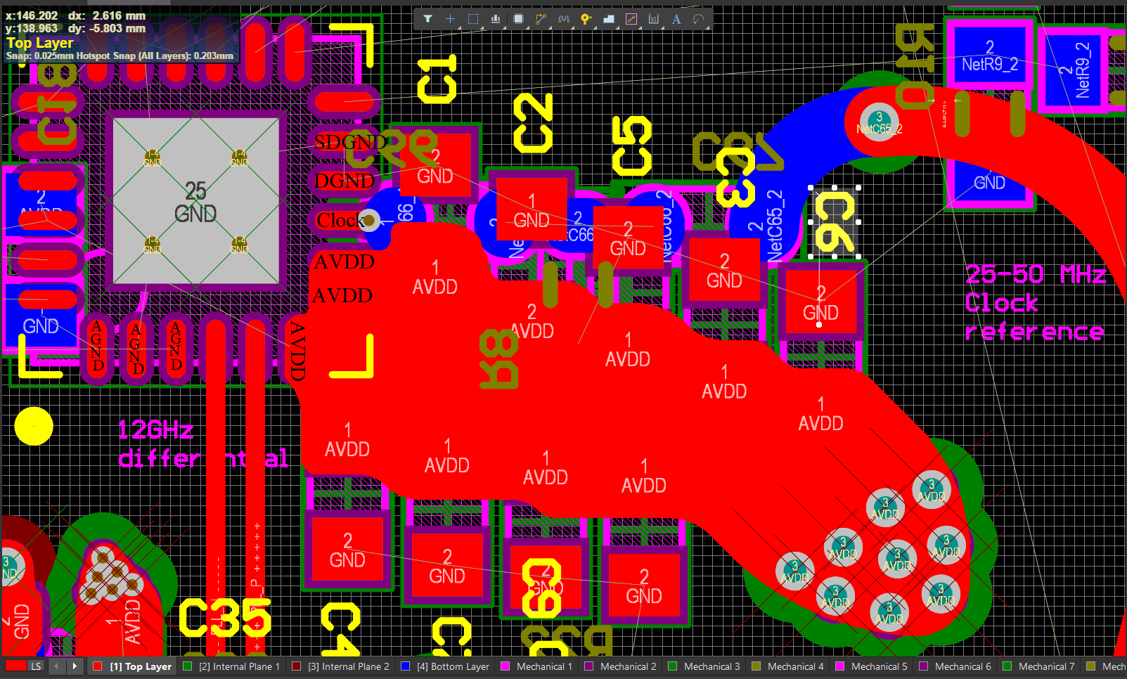 rf - Implementation of Decoupling capacitor - Electrical Engineering