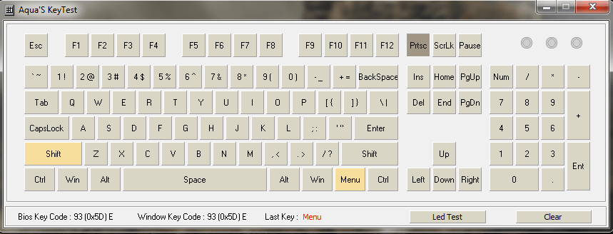 windows 7 - Left shift key displays right click menu - Super User