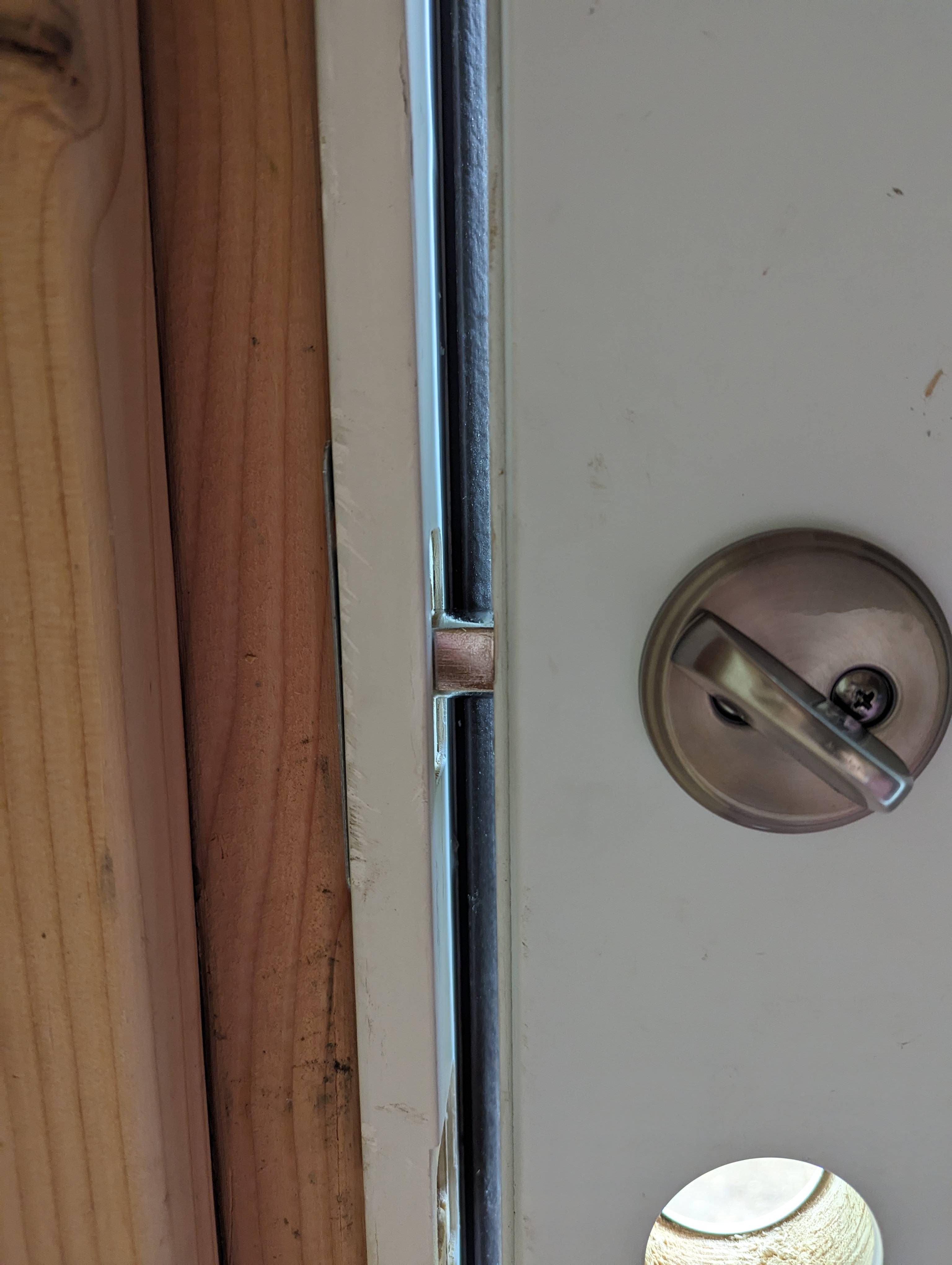 How to fix big door jamb gap Home Improvement Stack Exchange