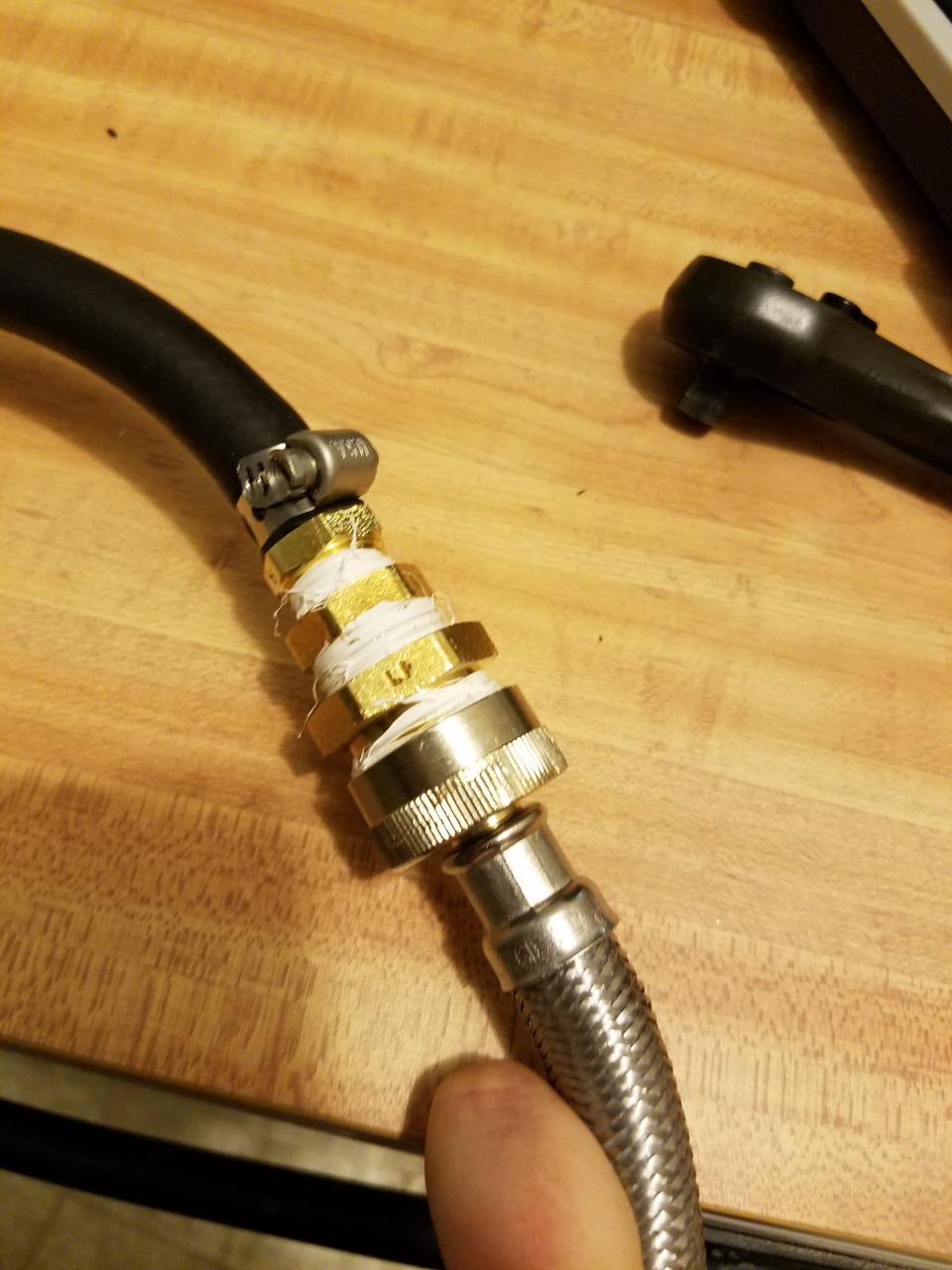 plumbing How can I connect a portable dishwasher to laundry hookups