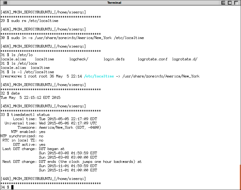 Setting timezone from terminal Ask Ubuntu