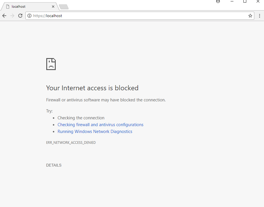 c Running 4.5 app visual studio 2017 "your access