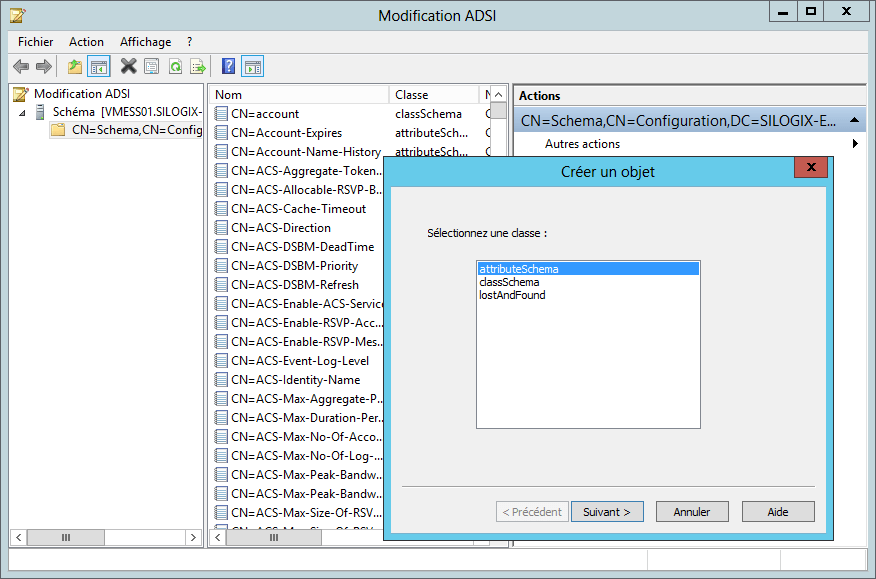 ldif Import attribute/object definitions to Active Directory (AD LDS