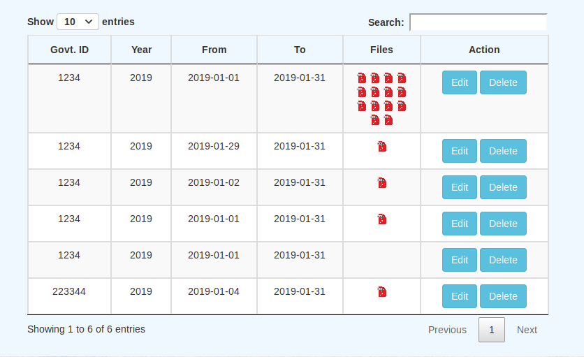 javascript How to make a single column scrollable in jquery data