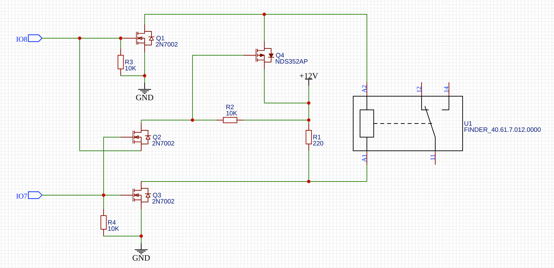 mosfet Free wheeling (back EMF) diode for latching relay Electrical