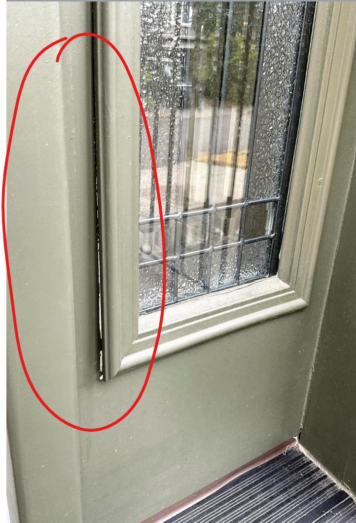 doors How to fix sidelight trim? Home Improvement Stack Exchange