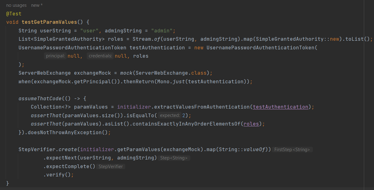 java Warning "Value is never used as Publisher" in Mockito code. Can