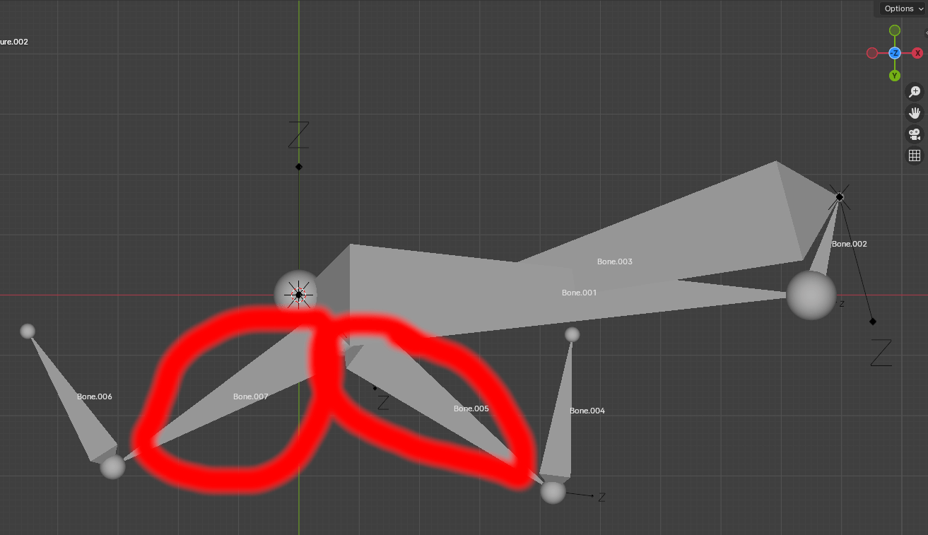 armature child of constraint only from child direction, fixed pivot