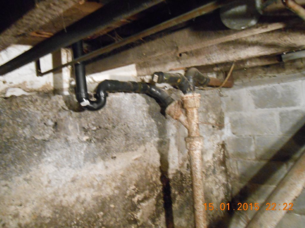 plumbing Washing machine drain into 4" cast waste stack Home