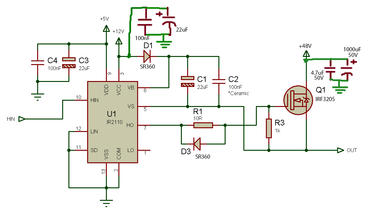 dc motor - MOSFET's drain and source short out in high side driver