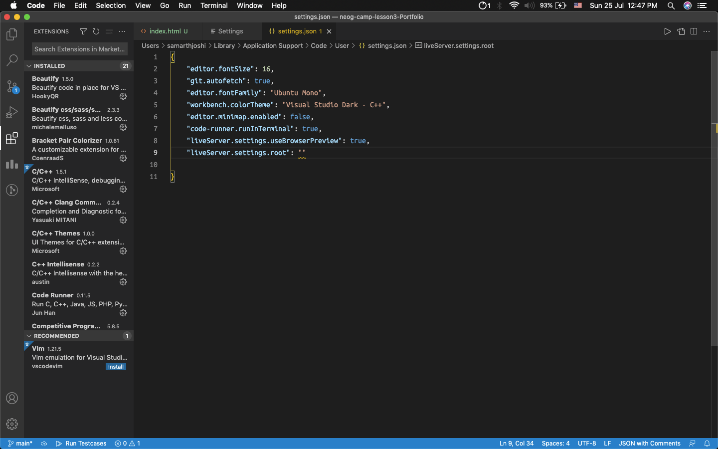 visual studio code - Live Server is Working but button is not 