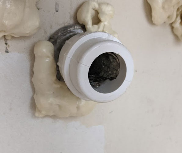 plumbing How to attach PVC pipe to 11/4" metal/lead pipe Home