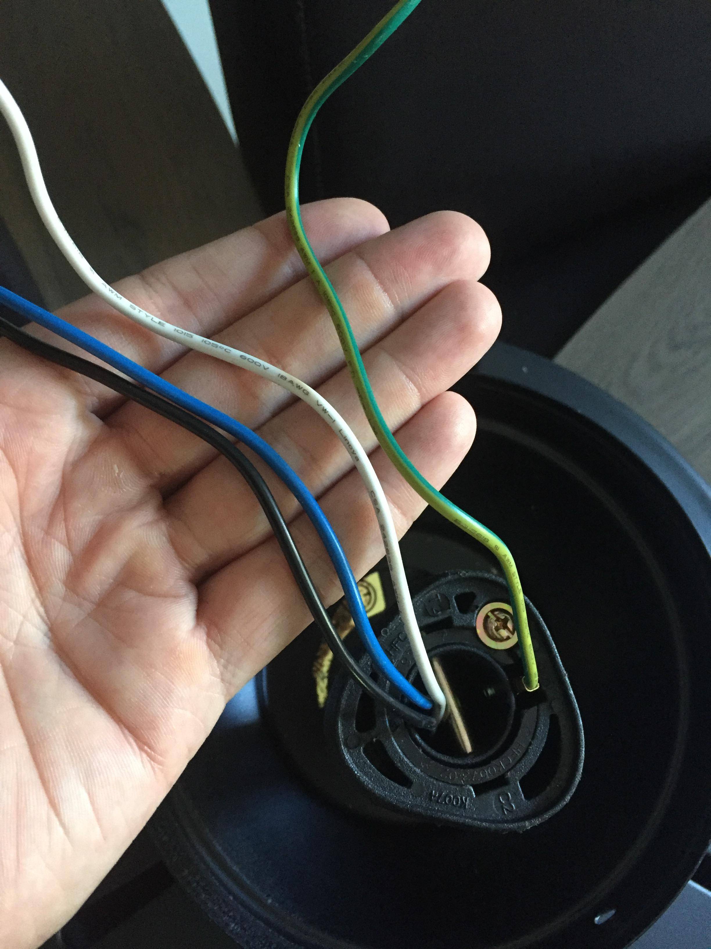 electrical - Ceiling fan wiring w/ 3 black, 3 white, 1 red, and 2 bare