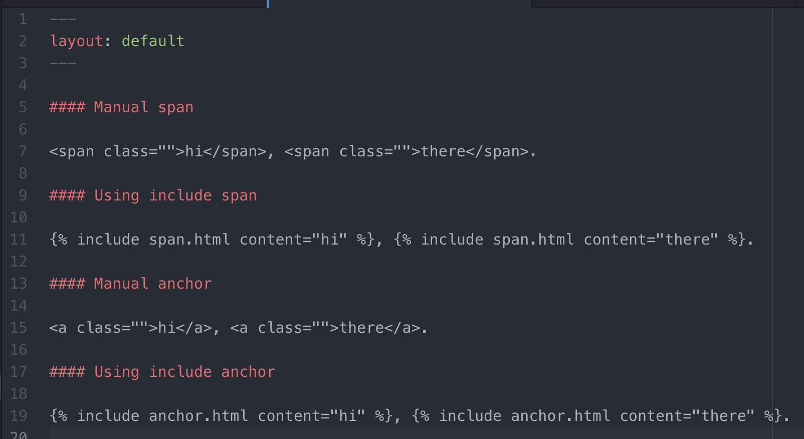 How to remove whitespace added by Liquid's `{ include }` Stack