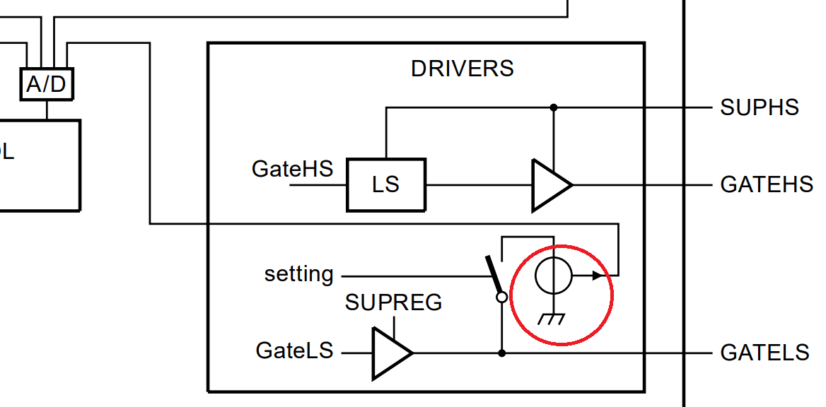 A strange voltage source symbol with possibly output pin - Electrical