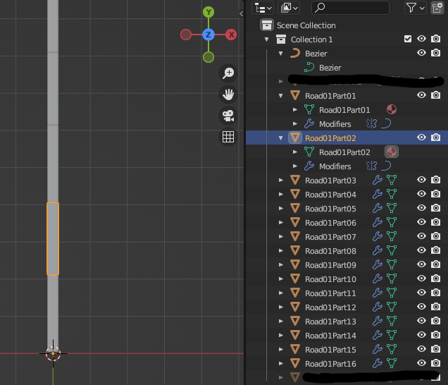 modeling How to create multiples meshes (with naming) along a spline