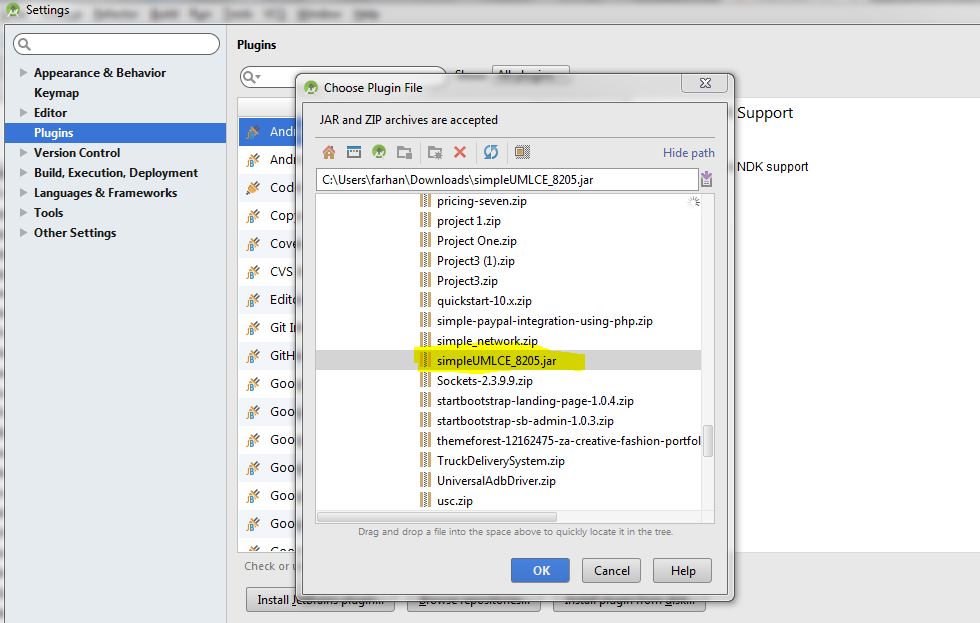 How to generate Class Diagram (UML) on Android Studio (IntelliJ Idea