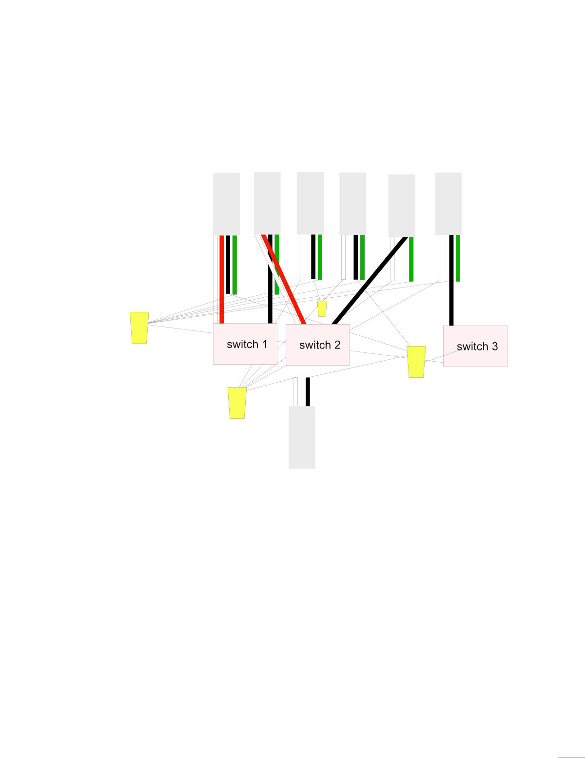 electrical - Multiple Power Outputs to Three Light Switches - Home
