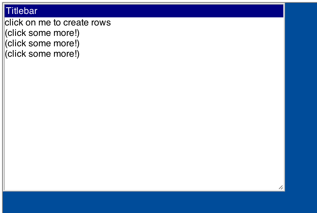 javascript Making a div scrollable inside a resizeable container div