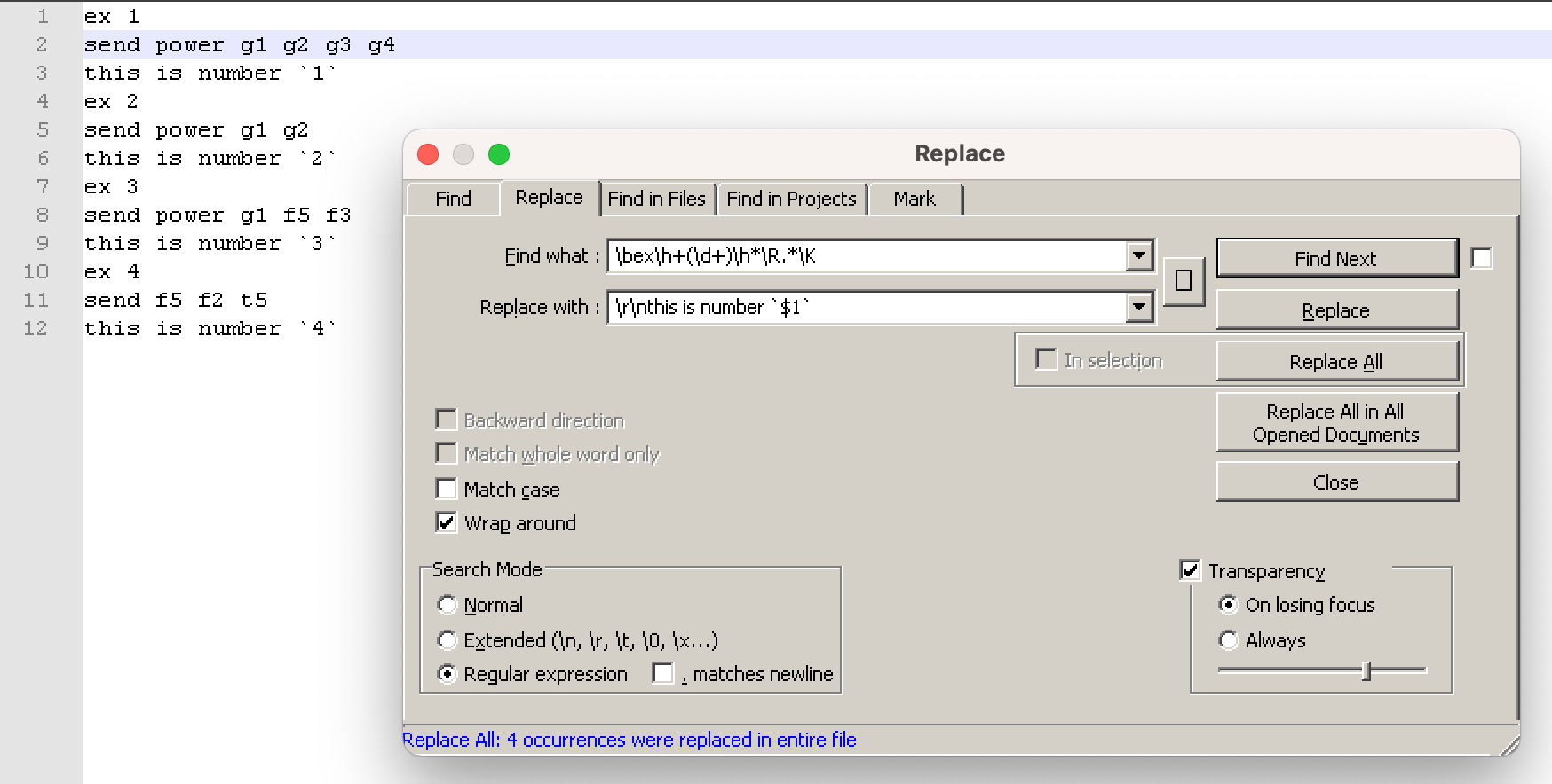 Advanced find and replace in Notepad++ Stack Overflow