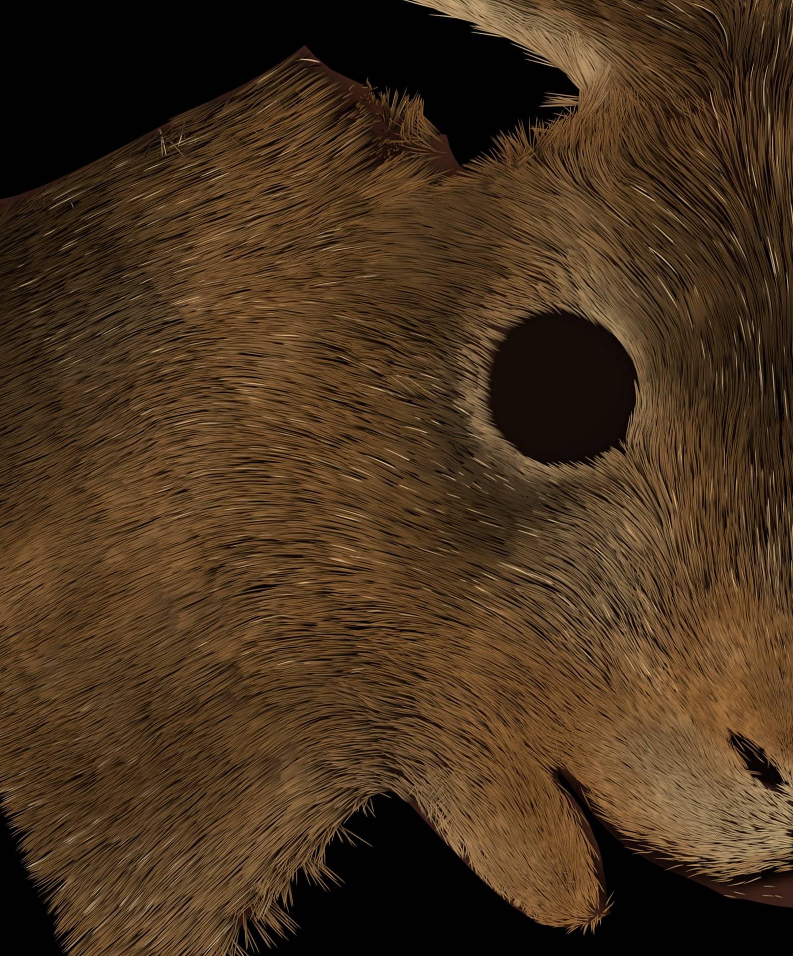 cycles render engine Bake hair particle system to textured lowpoly