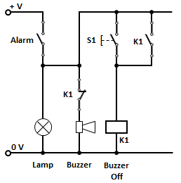 Momentary push button switch to mute an alarm buzzer - Electrical