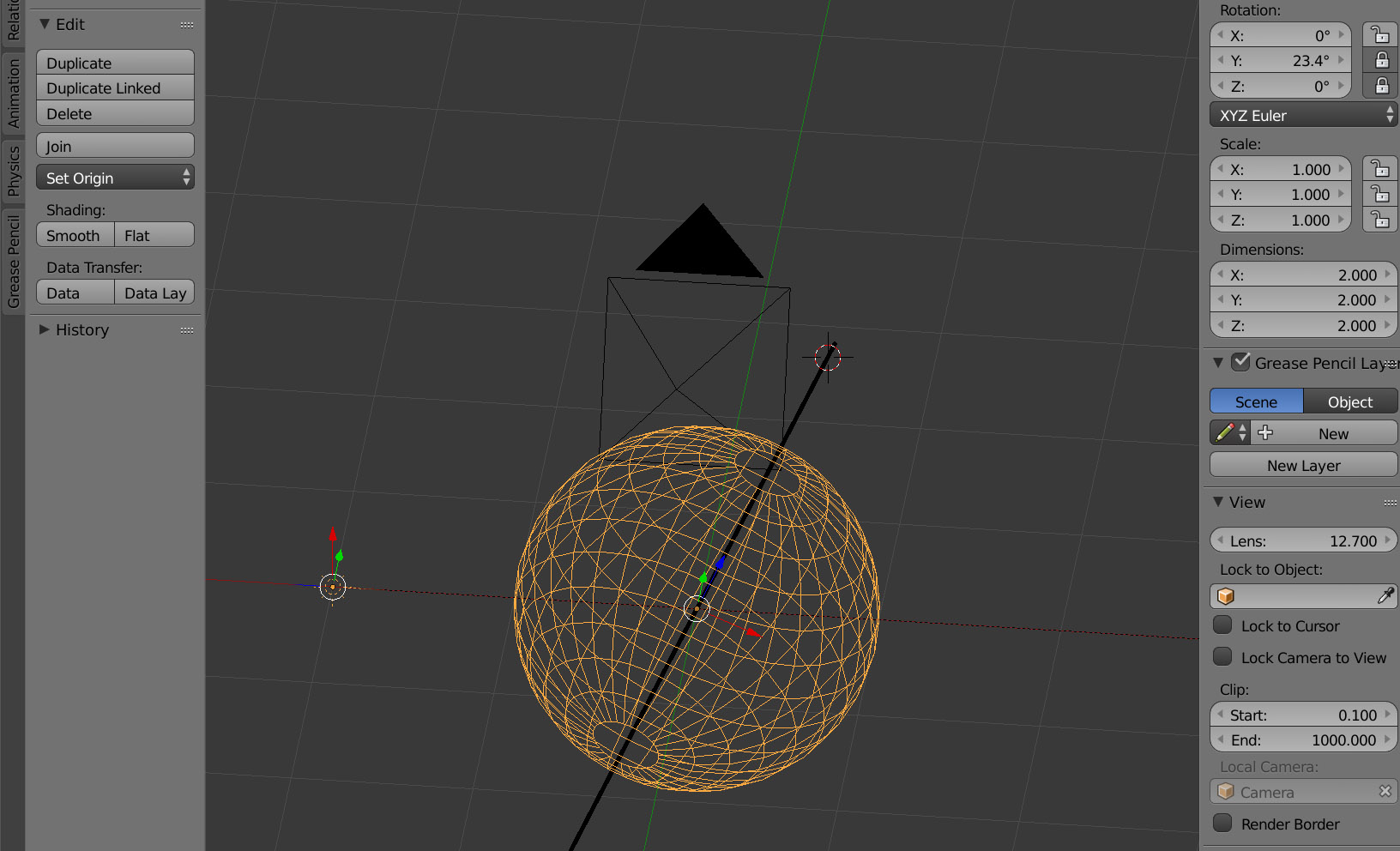 transforms Shifting local rotation axis of objects Blender Stack