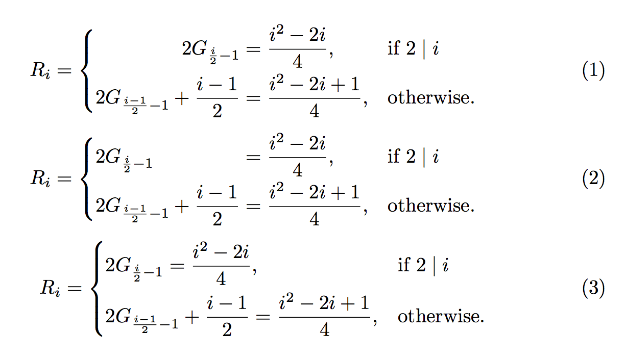 horizontal alignment Multiple alignemnt tabs within cases/equation